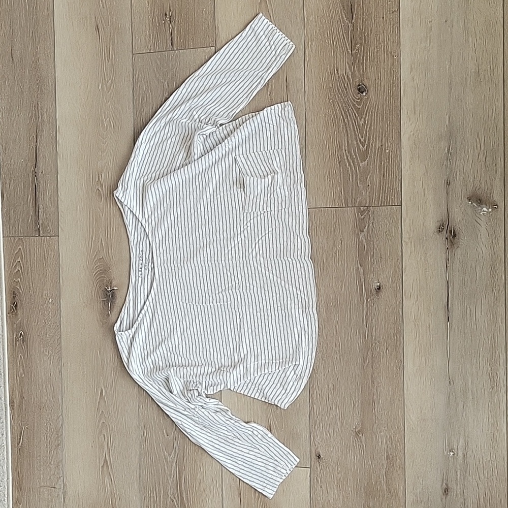 Pure+Good, cropped top, medium, white and gray